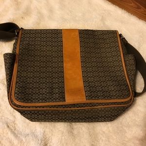 Coach signature messenger bag